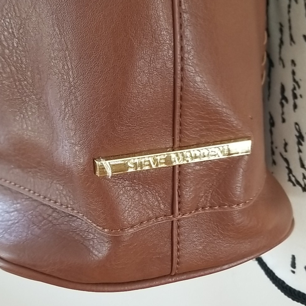 Steve Madden Chesnut Brown FAWN XLarge Satchel Bag - Picture 6 of 14